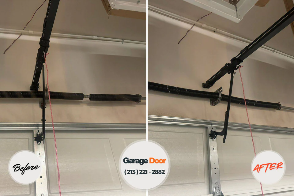 Before and after: garage door repair New Holland, PA